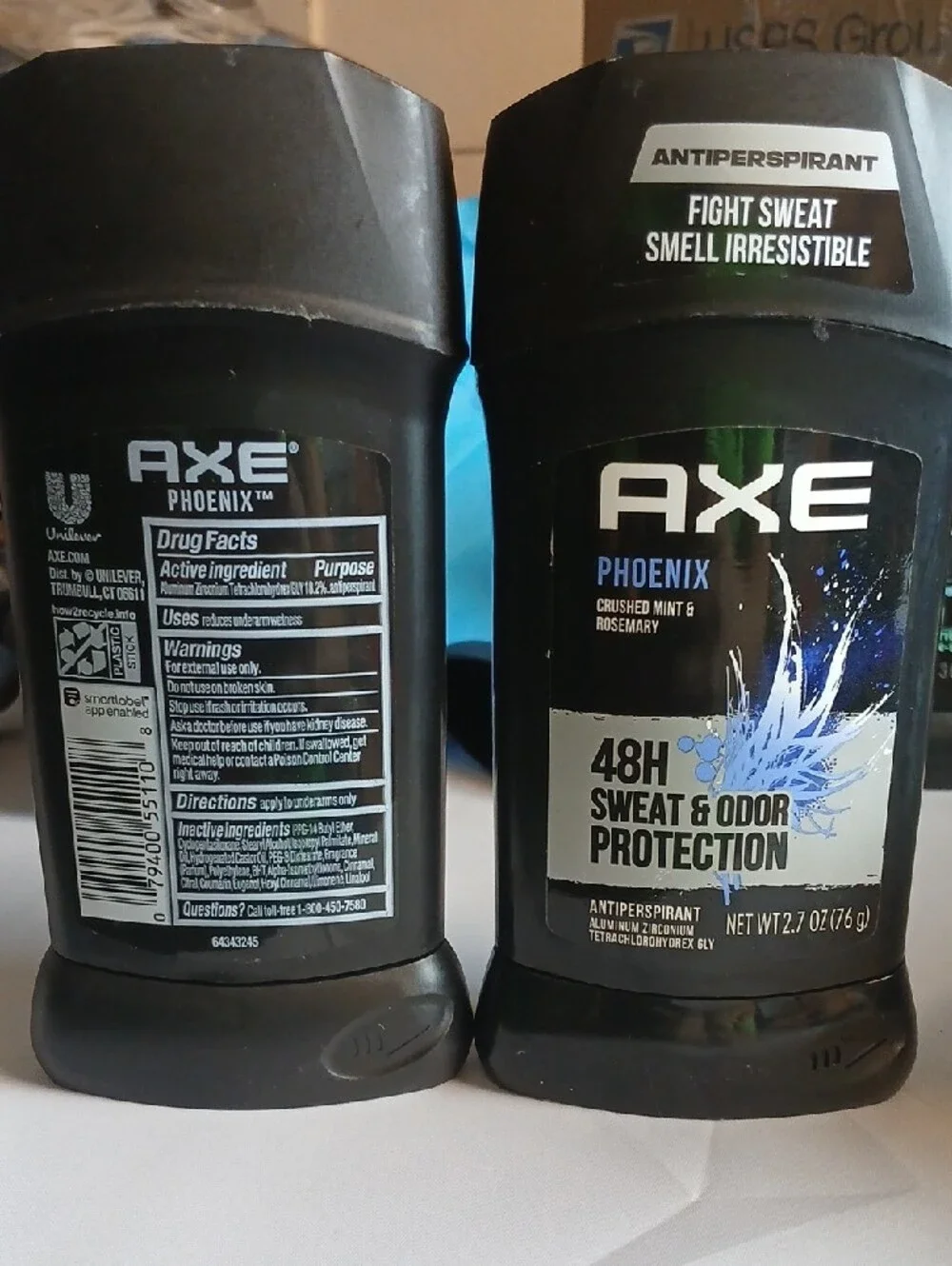 AXE Phoenix Antiperspirant Stick - Black with Blue Accents